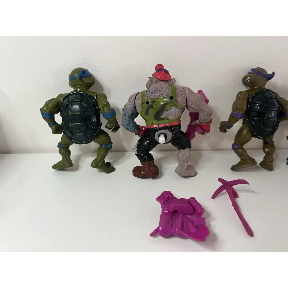 Vintage TMNT Playmates Action Figure Lot 1988-90 Turtle Copter INCOMPLETE PARTS